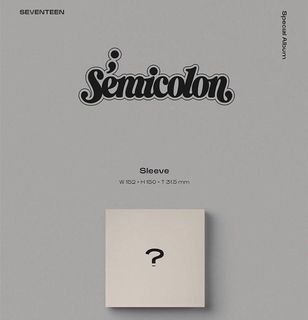 세븐틴 Seventeen Special Album Semicolon K Wave On Carousell