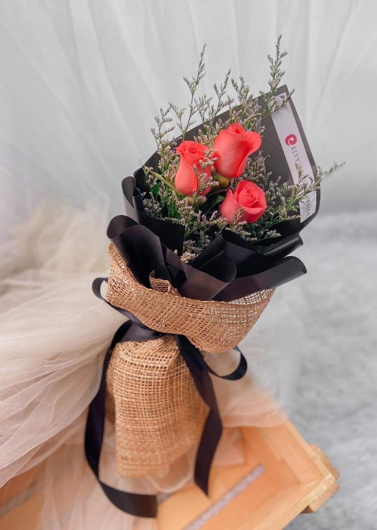 Simple Flower Bouquet Delivery Furniture Home Living Gardening Plants Seeds On Carousell simple flower bouquet delivery
