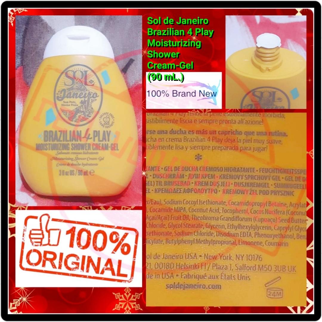 Sol De Janeiro Brazilian 4 Play Moisturizing Shower Cream Gel Health Beauty Skin Bath Body On Carousell If you love brazilian bum bum cream, try brazilian 4 play moisturizing shower cream gel. carousell