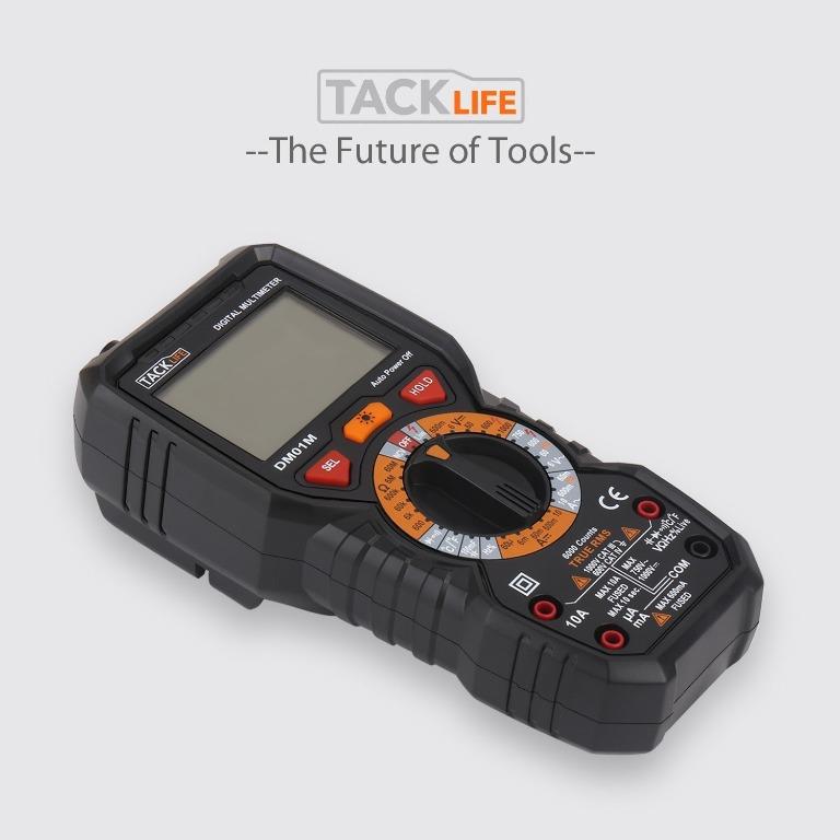 Tacklife DM01M Classic Digital Multimeter TRMS 6000 Counts Multimeter