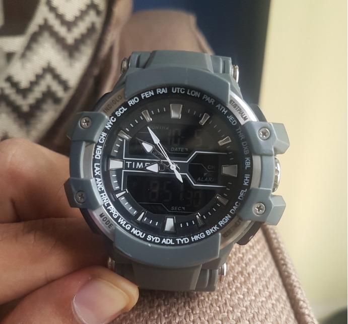 Timex men's tactic dgtl big combo online resin strap watch