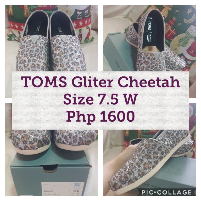 glitter cheetah toms