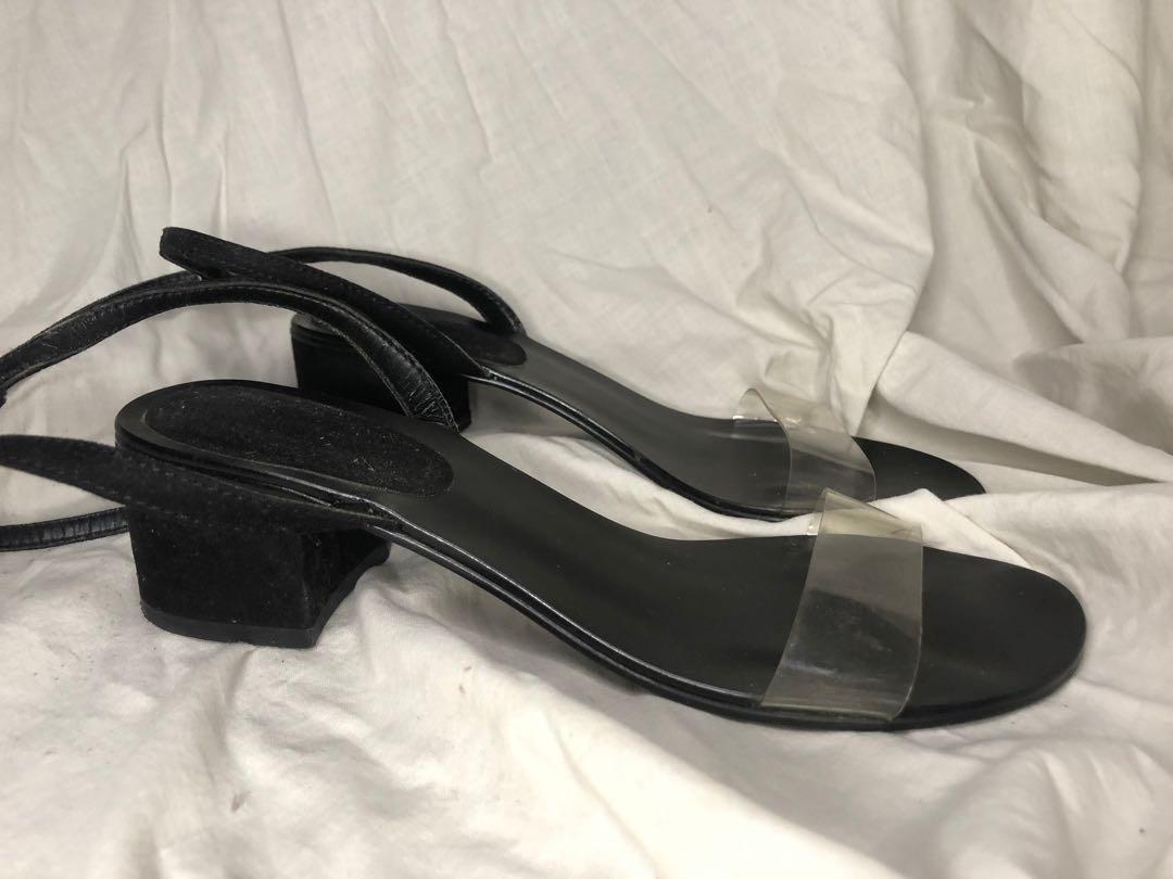 Topshop clear cheap heels