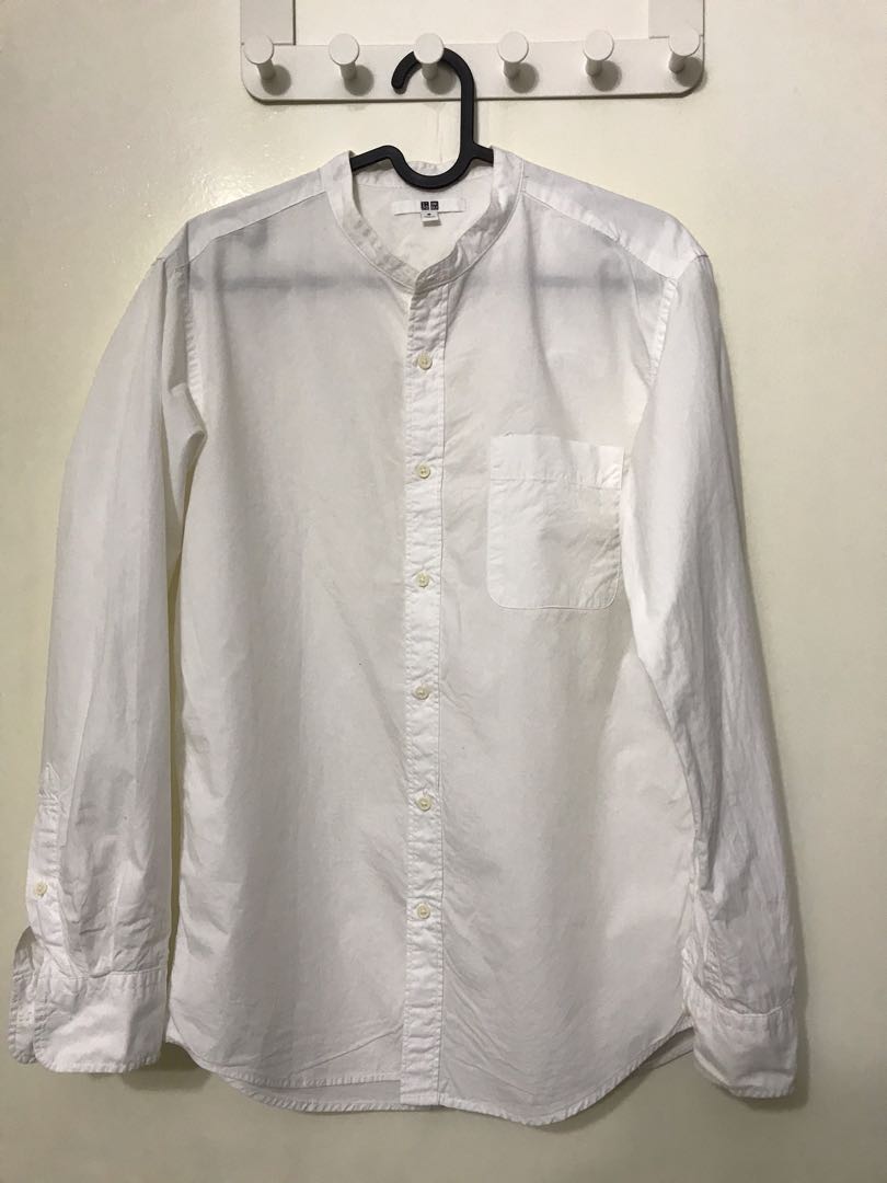 MENS EXTRA FINE COTTON BROADCLOTH LONG SLEEVE SHIRT  UNIQLO VN