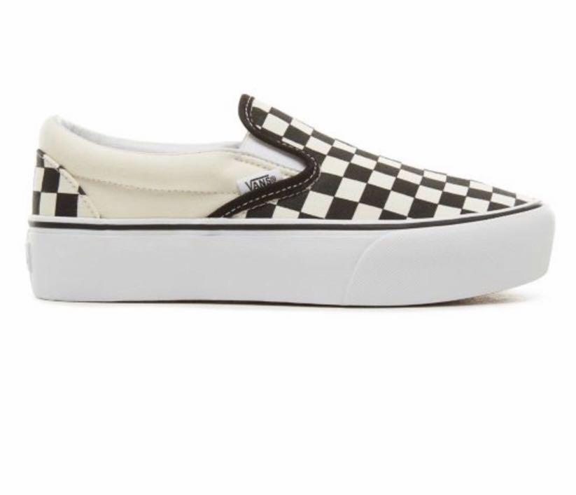 ladies van slip on shoes
