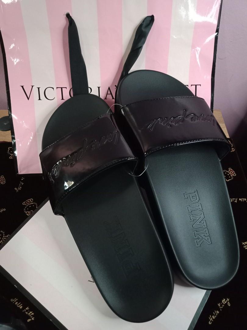 Womens slides pink victoria hotsell secret