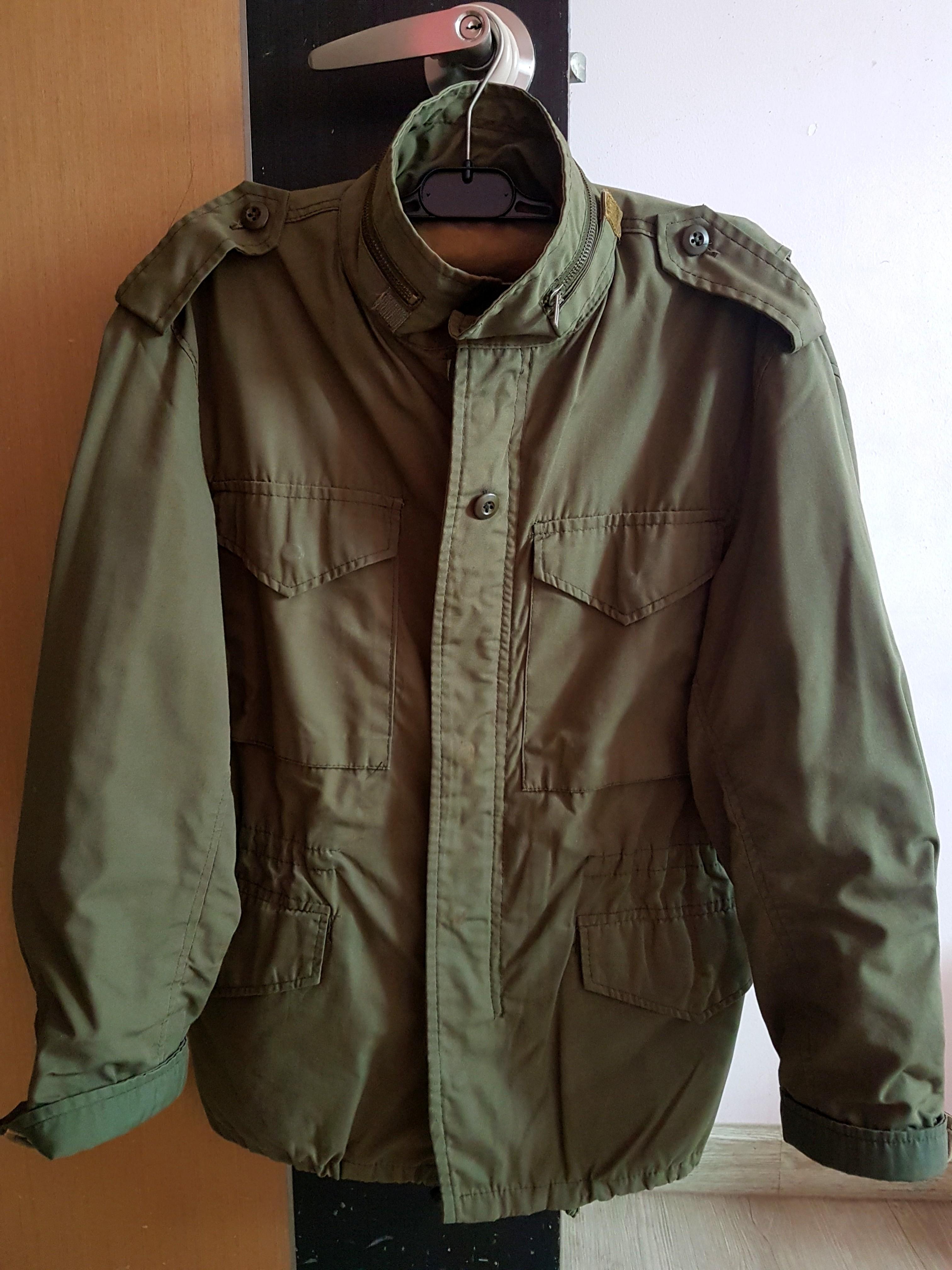 Vintage Green Army Bomber Jacket