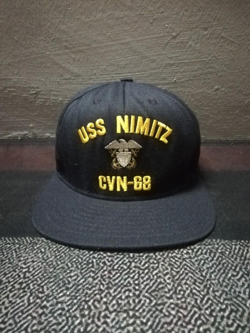 Artisan Owl USS Nimitz CVN-68 Navy Blue Embroidered Baseball Cap, Officially Licensed - View #5
