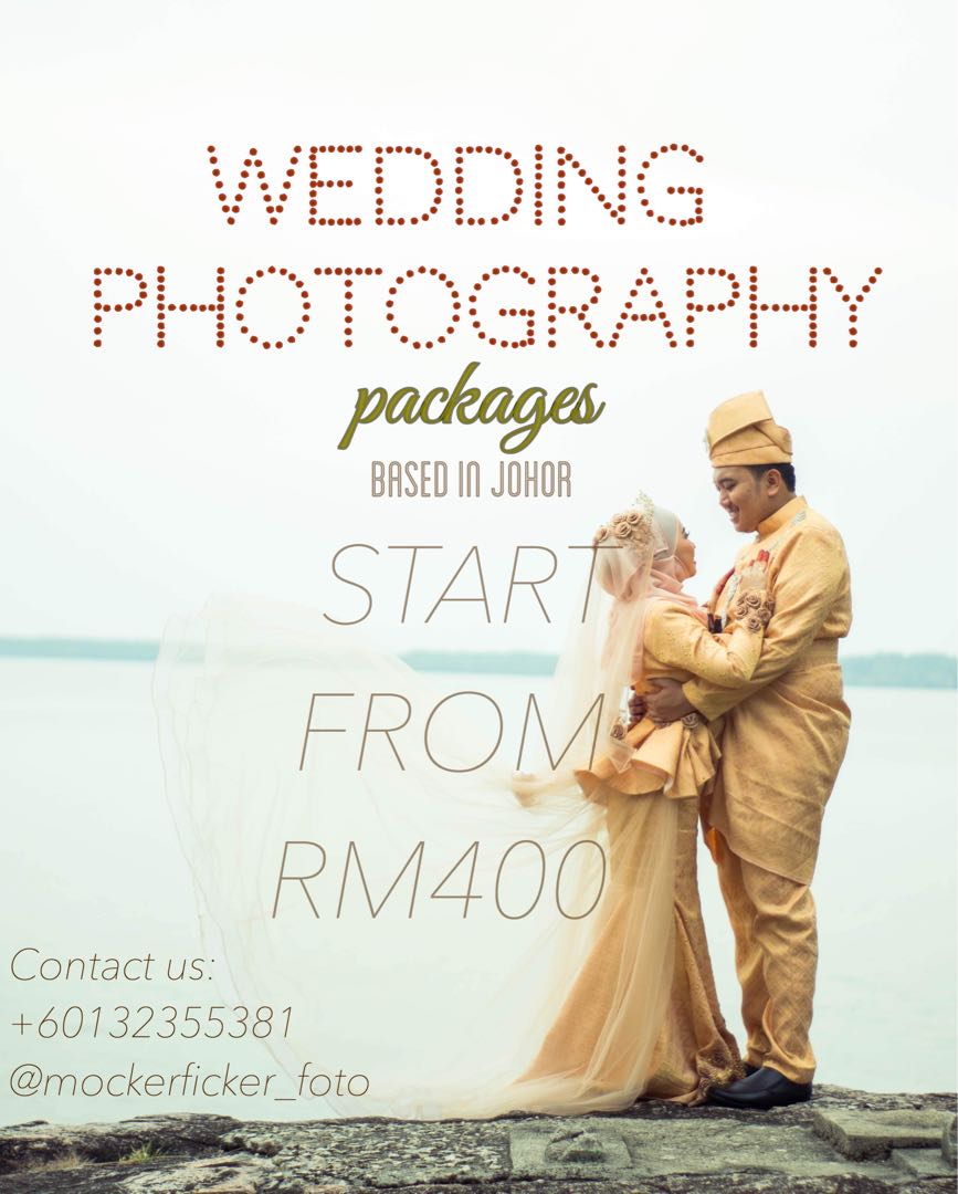 Wedding photography store package