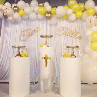White Round Pedestal Plinth ✨