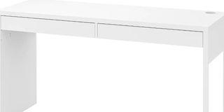 White study table Ikea MICKE