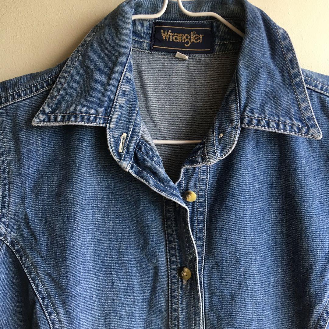 wrangler denim skirt