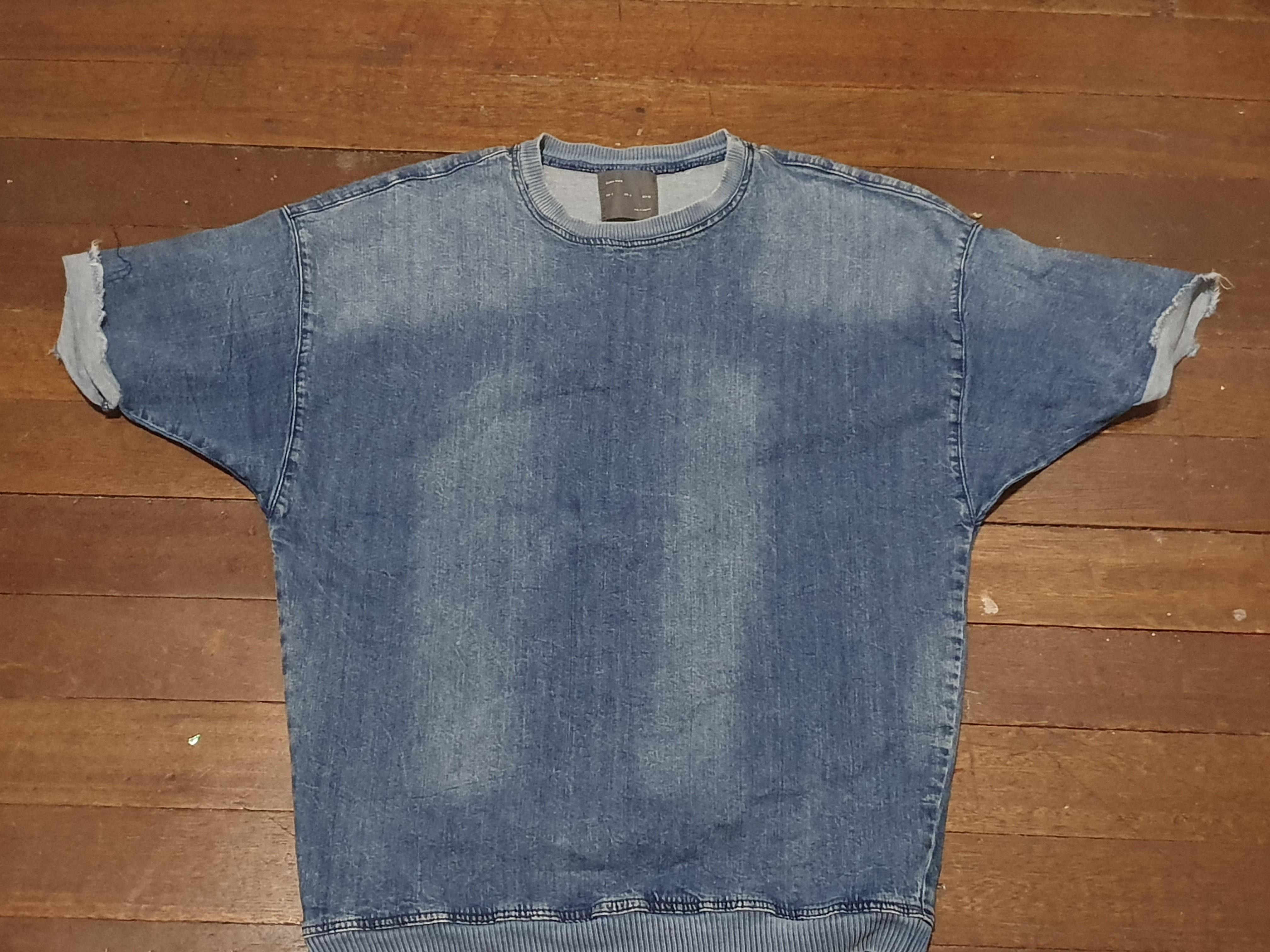 Zara Man Denim Oversized Shirt, Men's 