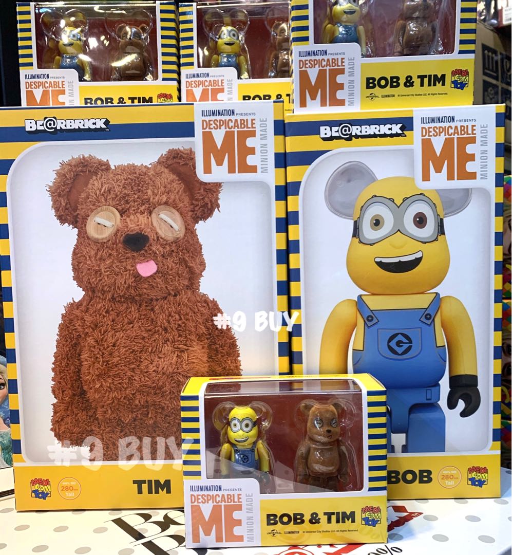 🔥爆款🔥現貨🔥一套出巜Medicom Toy BE@RBRICK 壞蛋獎門人Minion BoB + 