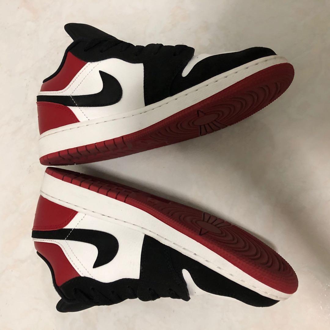 Air Jordan 1 Low Black Toe | EU 40, Men's Fashion, Footwear, Sneakers on  Carousell