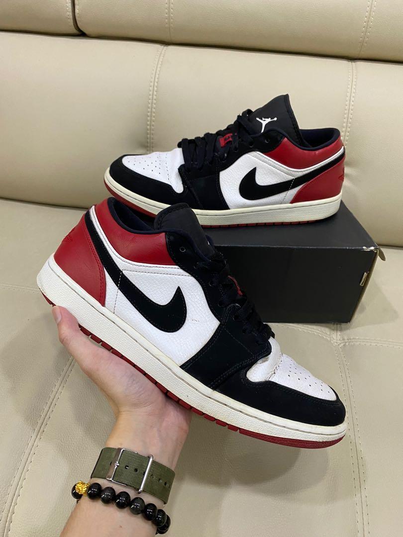 harga retail air jordan 1 low black toe