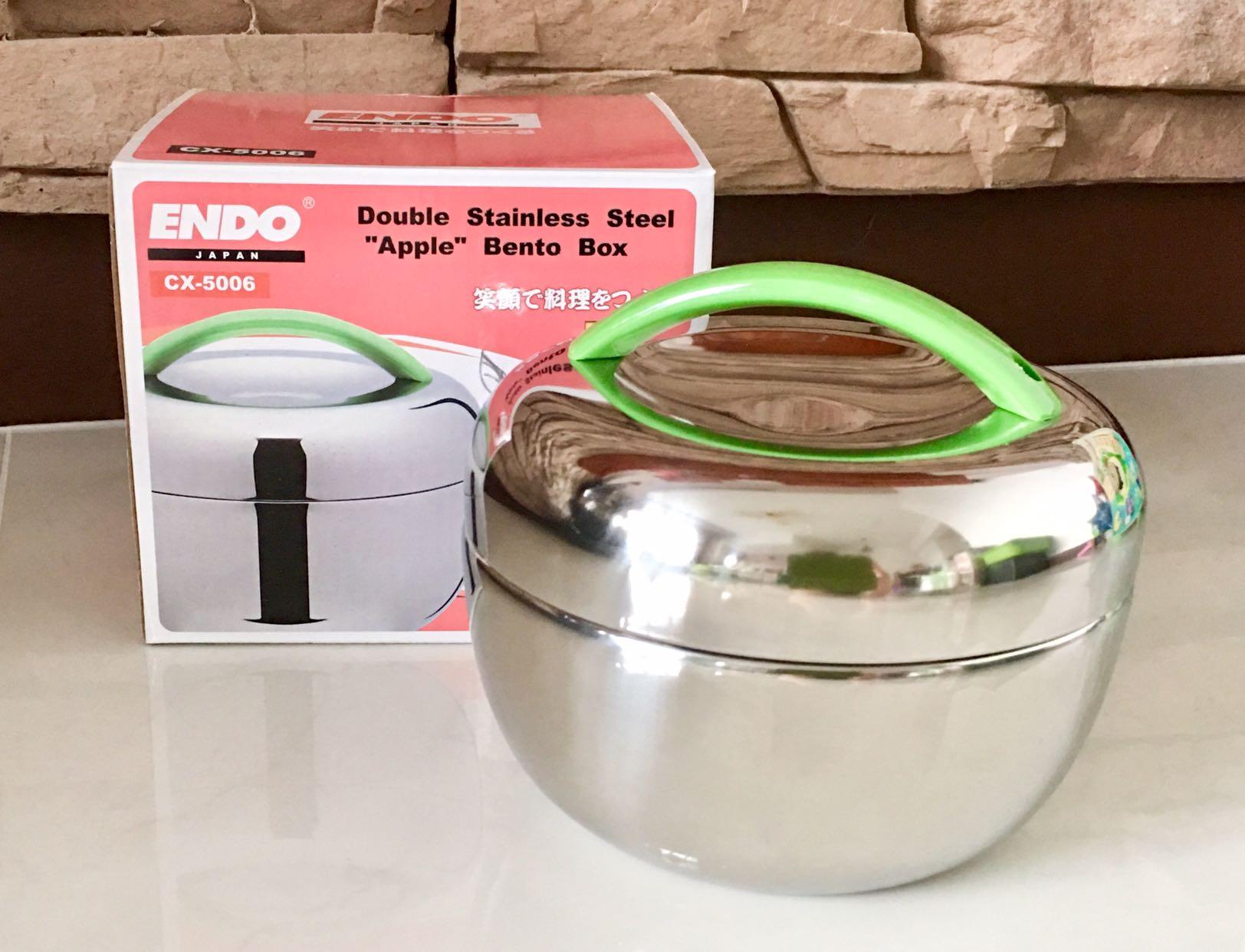 Apple Bento Lunch Box From Endo Japan Furniture Home Living Kitchenware Tableware Food Organisation Storage On Carousell