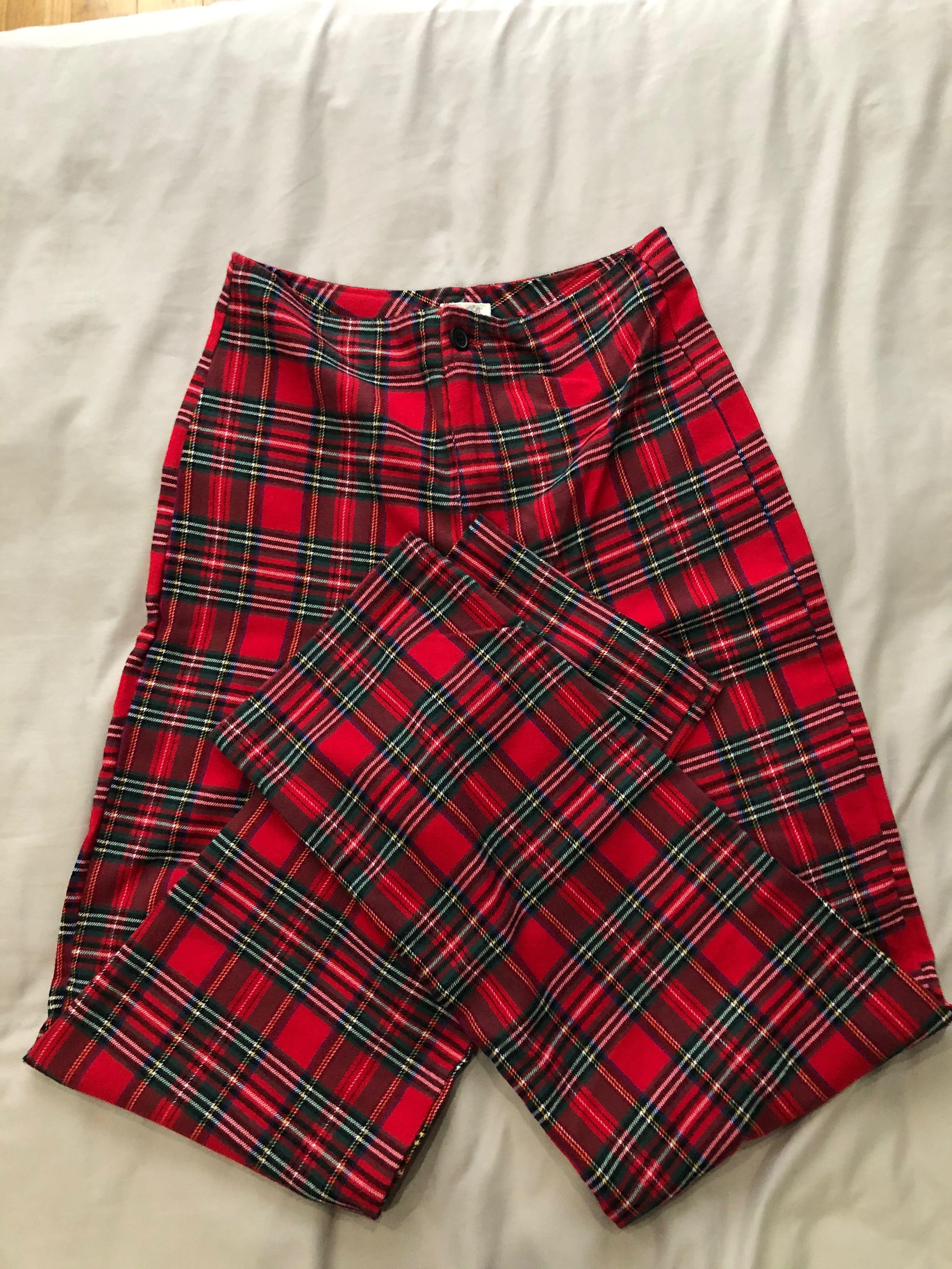 Brandy melville sales red plaid pants
