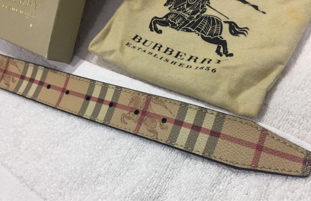 Authentic Burberry Belt gold buckle unisex made in Italy, Luxury,  Accessories on Carousell