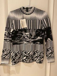 全新巴黎世家Balenciaga 印花長袖貼身上衣，歐碼40