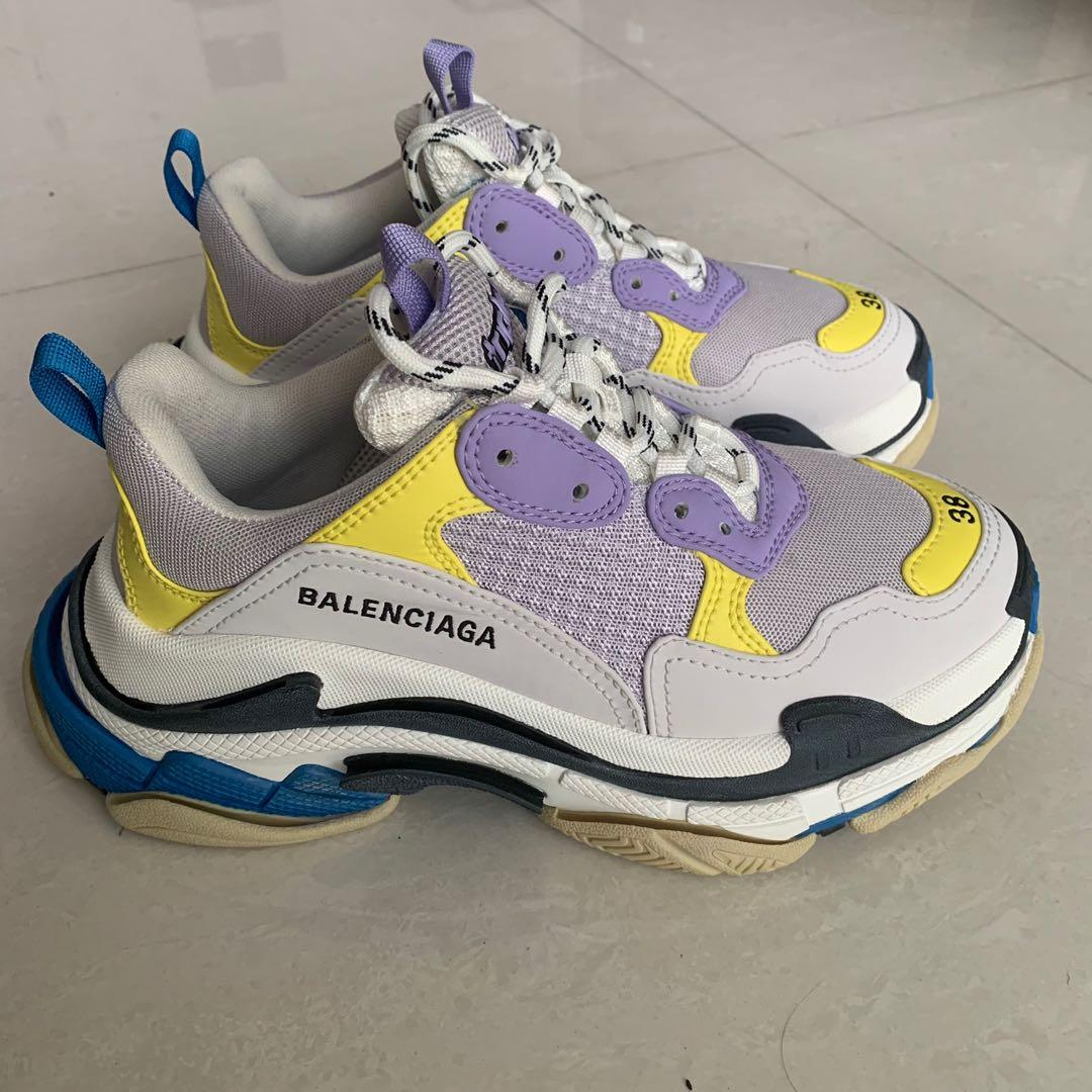 balenciaga triple s womens orange