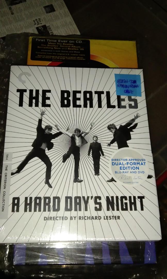 Beatles a hard days night boxset (Category: CDs & DVDs) located in Manila. Submitted by ramonrobin.cruz (Listing ID 1039686762, Image 3). Description: For sale = 5000php Beatles A Hard Day's Night (Criterion Collection) (Blu-ray + DVD) Brandnew sealed made in USA Contact 09360833528 https://www.facebook.com/Robin-Cruz-special-order-merchandise-111838937020408/.