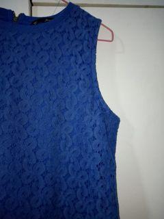 For Me Blue Sleeveless Top
