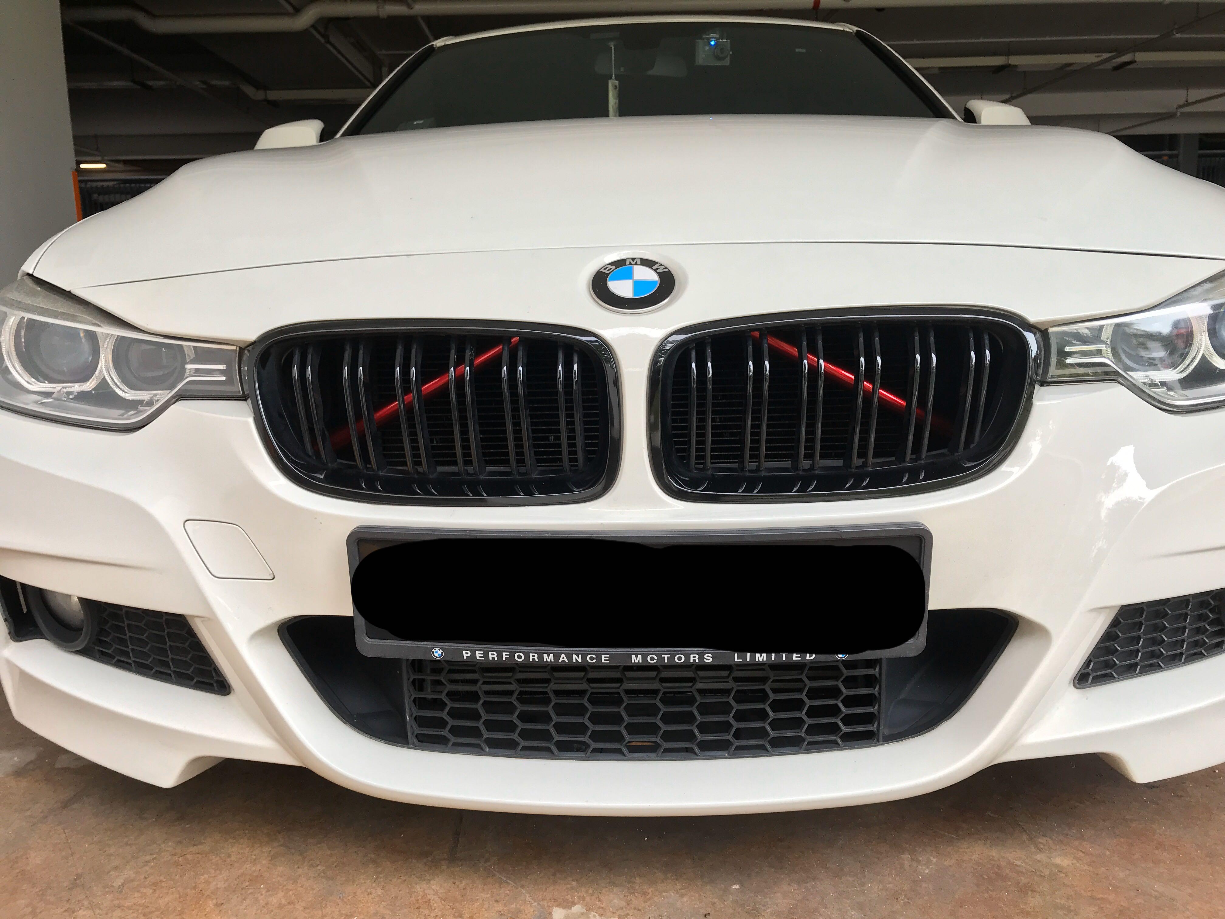 Bmw V Brace Bar Vinyl Wrapping F10 F20 F22 F30 F32 F34 F36 Car Accessories Car Workshops Services On Carousell