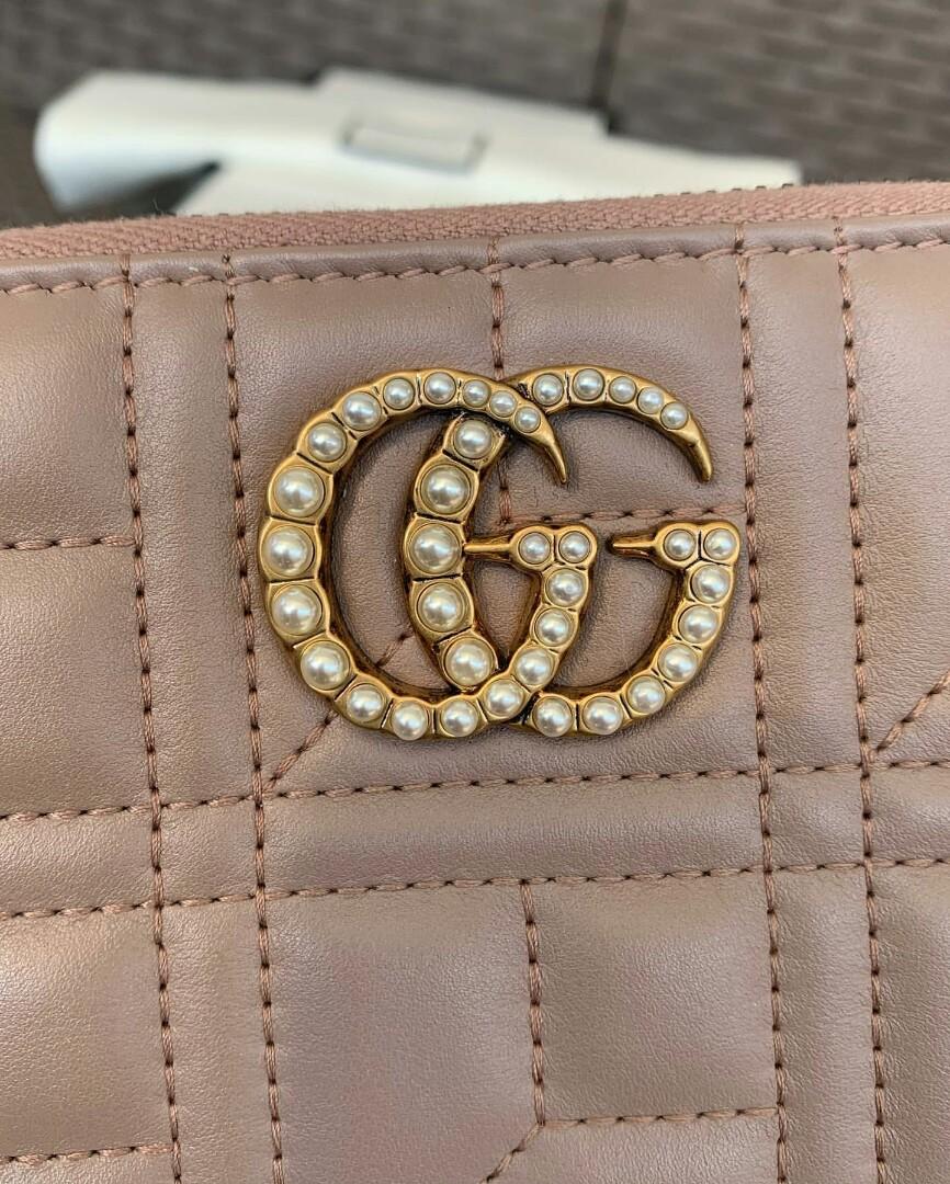 Gucci marmont with pearls top