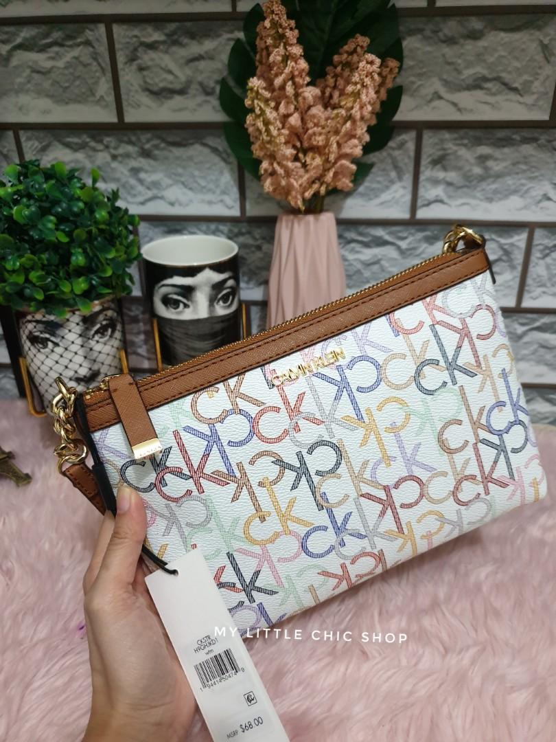 Calvin klein chain link shoulder zip kili kili bag Women s Fashion Bags Wallets Cross body Bags on Carousell