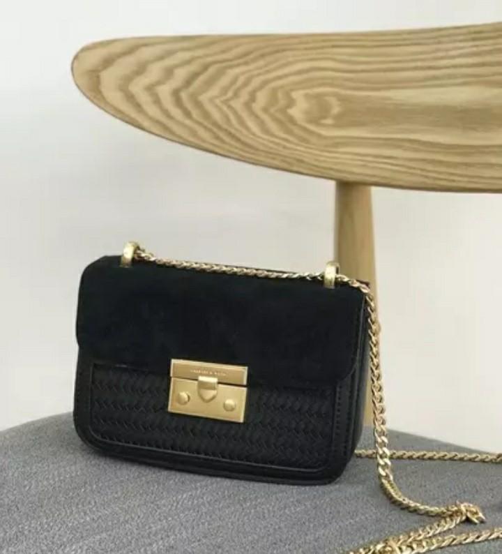 matte black crossbody bag