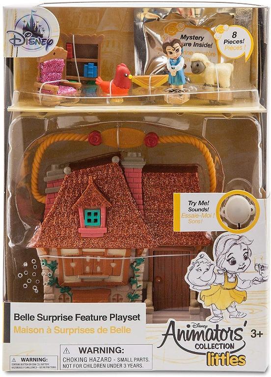 (chk) Disney Animators' Collection Belle Surprise Feature Playset