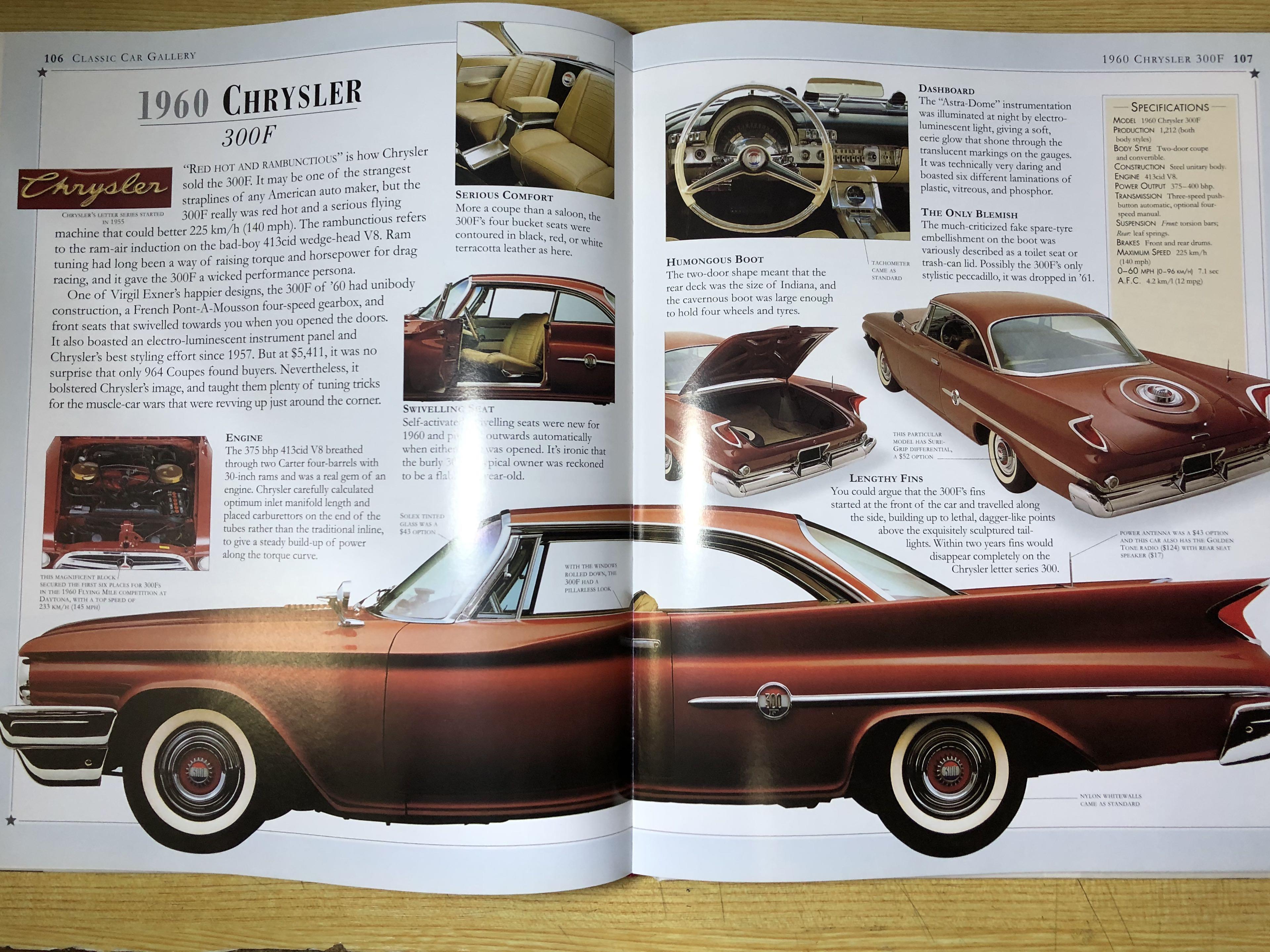 Classic American Cars Coffee Table book Mustang Shelby Corvette Dodge