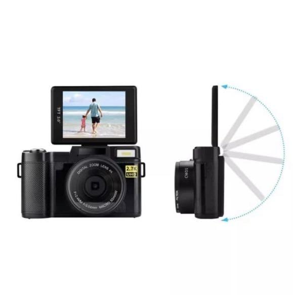 CMOS Camera Digital zoom with strap, charger, USB Cord, and Battery