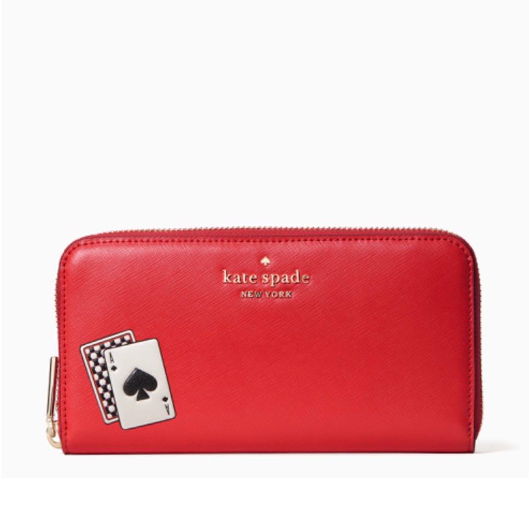 Kate spade lucky on sale draw triple pouch