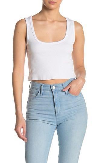 cotton crop tank top