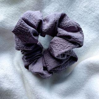 Dark Purple-Grey Scrunchie