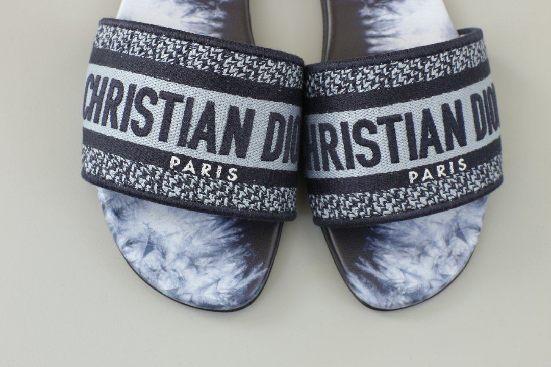 denim dior sandals