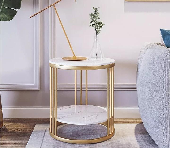 Drum 2 Tier Cultured White Marble Round Accent Side Table Display Gold Metal Steel Frame Furniture Tables Chairs On Carou - Metal Frame Round Cage Slate Accent Coffee Table Drum 2 Tier Cultured White Marble Round Accent Side Table Display Gold Metal Steel Frame Furniture Tables Chairs On Carou - Metal Frame Round Cage Slate Accent Coffee Table