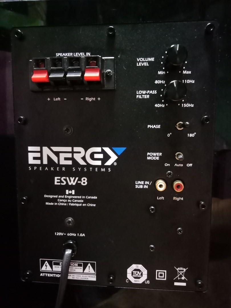 Energy Esw8 Active Subwoofer, Audio, Soundbars, Speakers & Amplifiers