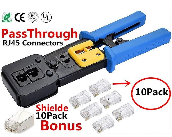 EZ Rj45 Crimping tool Passthrough HIGH END (Category: Networking) located in Manila. Submitted by sdfsolutions (Listing ID 1039751826, Image 1). Description: > Passthrough Rj45 connectors > Shielded > Crimping tool > have free 10pcs rj45 passthrough Product details of RJ45 Passthrough Crimping Crimper Tool ez-rj45 for tagusan passthru rj45 RJ11 6P 8P connector The new Crimp Tool is designed for the professional installer providing a ratcheted, hi