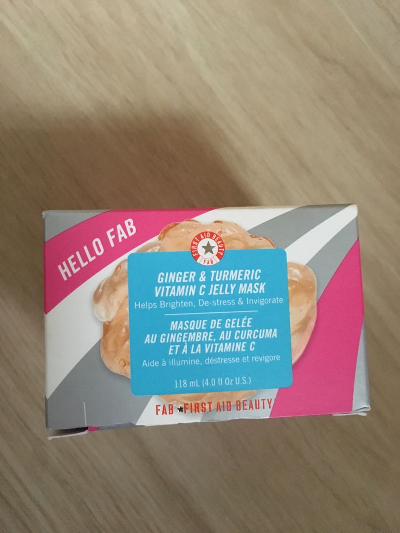 First aid beauty Ginger &Turmeric Vitamin C jelly mask, 健康及營養食用品, 健康補充品