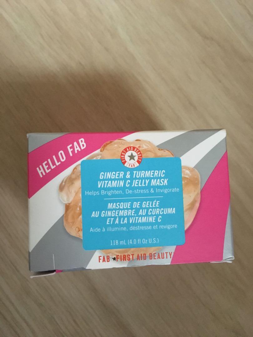 First aid beauty Ginger &Turmeric Vitamin C jelly mask, 健康及營養食用品, 健康補充品