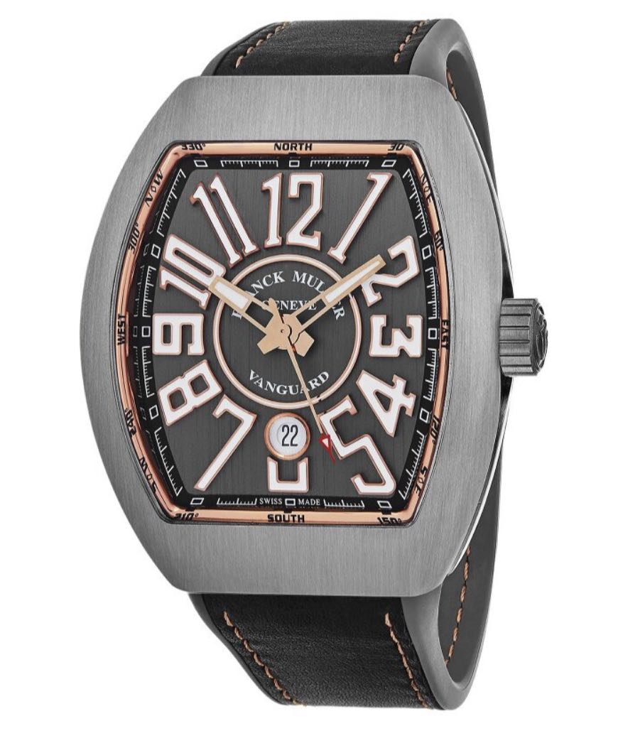 Franck Muller Vanguard Titanium rose gold with box and cert still