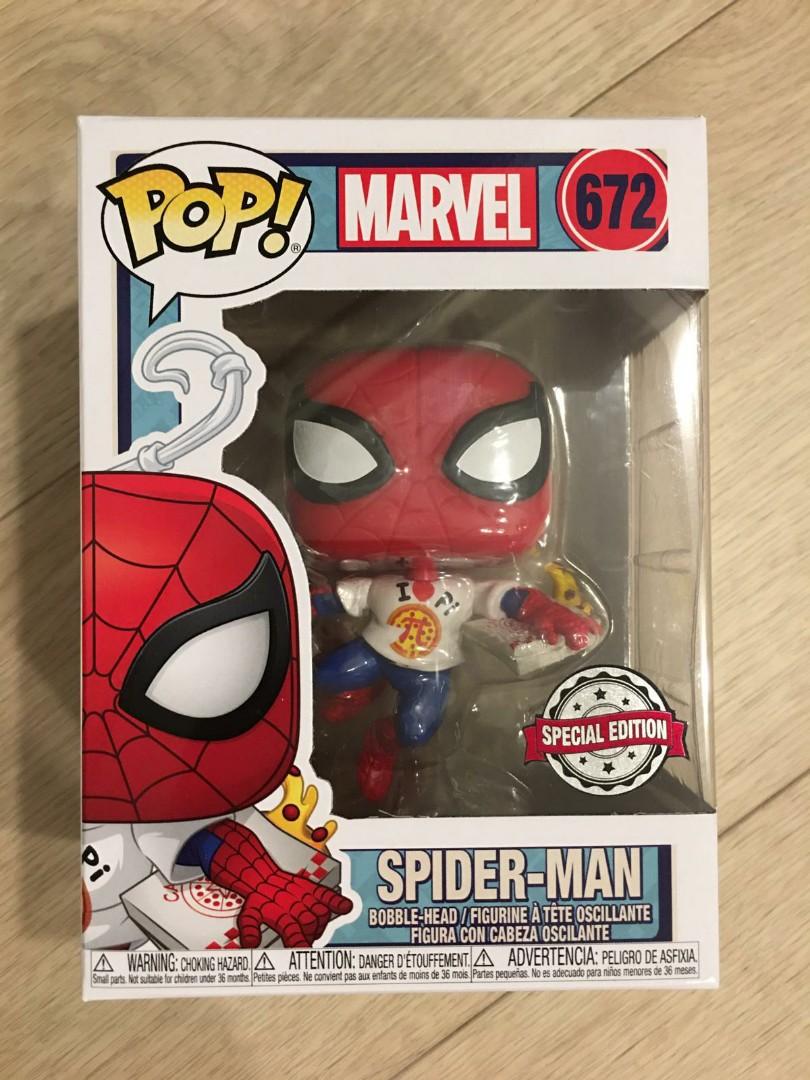 spiderman pizza funko