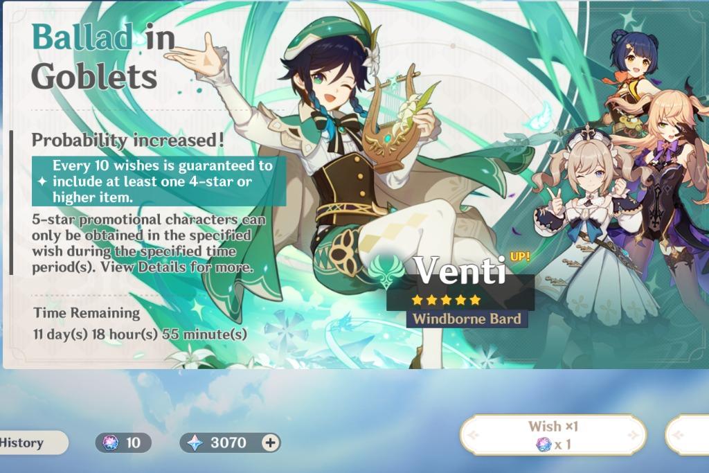 Genshin Impact Fresh Ar7 Account Asia Server Video Gaming Video Games On Carousell