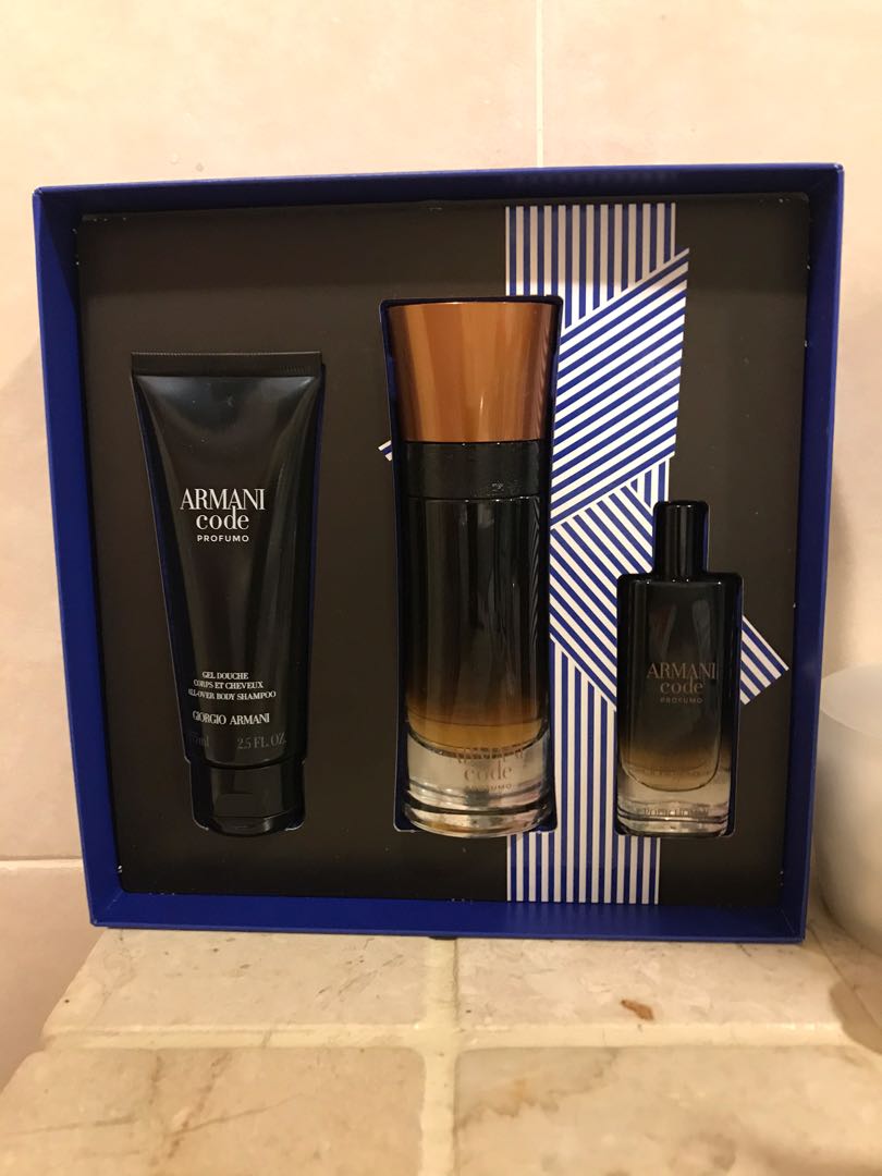 Giorgio Armani Perfume Set (Men), Beauty & Personal Care, Fragrance &  Deodorants on Carousell