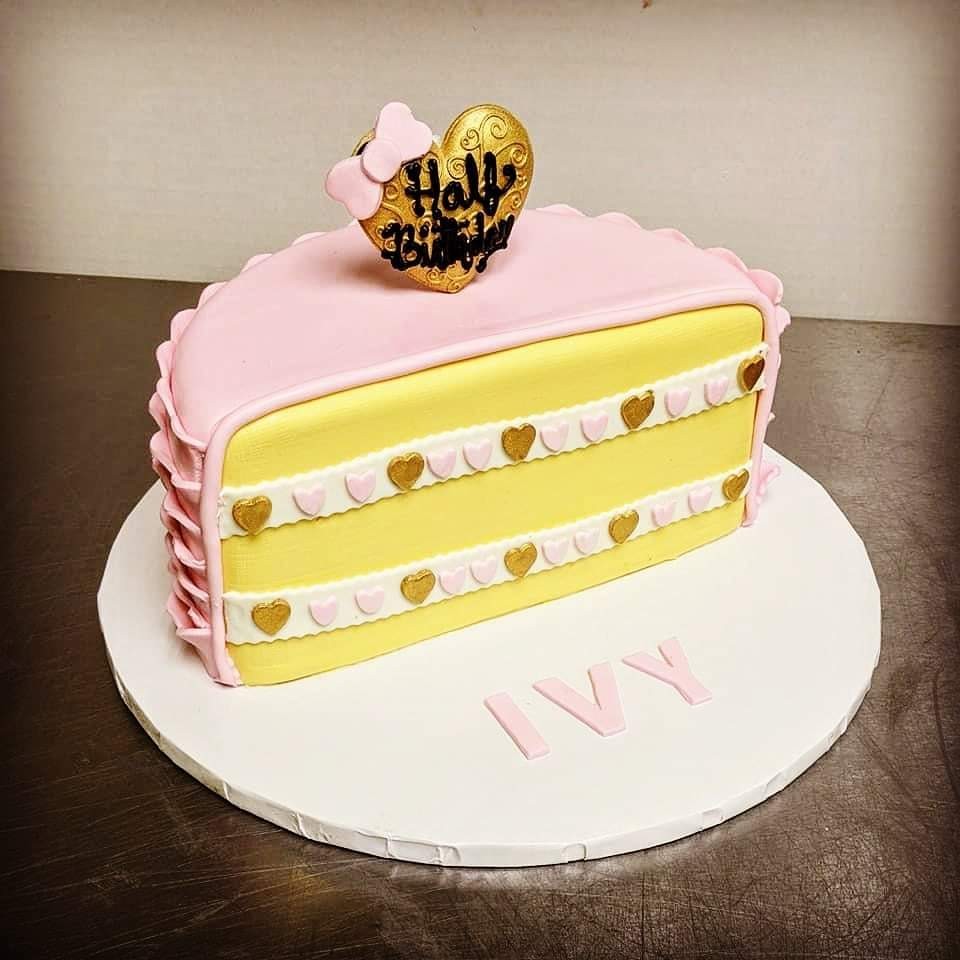 Half Birthday Cake Celebration Gift Fondant Food Drinks Homemade Bakes On Carousell Half Birthday Cake Celebration Gift Fondant Food Drinks Homemade Bakes On Carousell