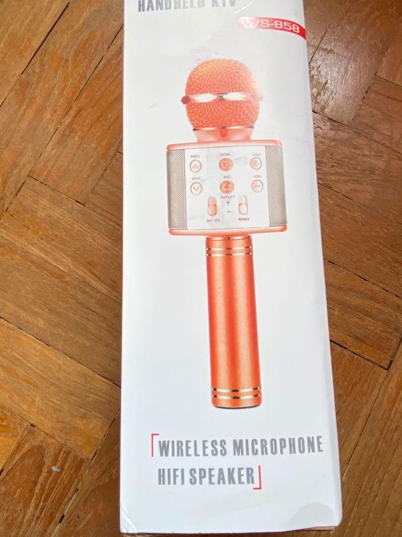 Handheld KTV wireless microphone, Audio, Microphones on Carousell