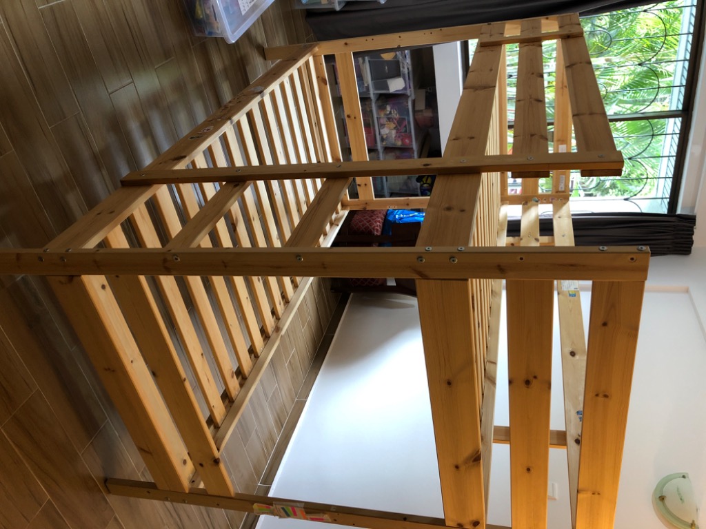 Ikea double decker bed frame, Furniture & Home Living, Furniture, Bed